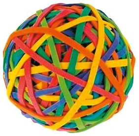 Gumijas naudai 60g 40mm (80% latex) assorti