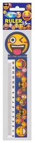 Ruler 15cm 3D "EMOJIDEX" with multiplication table