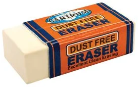 Dzēšgumija DUST FREE. 38x18x10mm