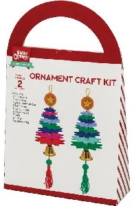 YARN WRAP CRAFT KIT  "Christmas tree toy" 14x5cm 2pcs.
