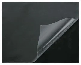 Desk mat black 45x61cm with transparent cover
