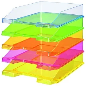 File tray plastic (clear, dark)