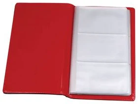 Vizītkaršu mape (96 vizītkartiem) "Black&Red"