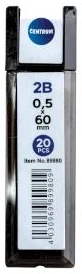 Kodoliņi mehāniskajam zīmulim 2B 0.5x60mm 20gb.
