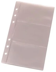 Sheet with 2 name card pockets, perforated 10pcs.