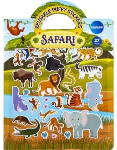 Dekoratīvas uzlīmes "SAFARI" apjomīgās, atkārtoti lietojamas 23x30mm &20x35mm