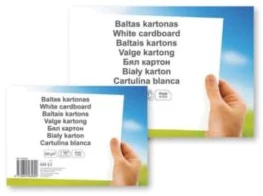 Balts kartons A4 10lp.