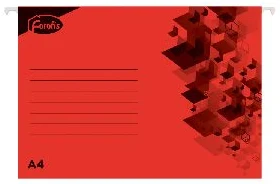 Папка подвесная для картотеки A4 FOROFIS из картона (красная), толщина 200г/м2