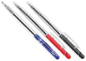 Ball pen "Simple" FOROFIS retractable blue ink 0.7mm (assorted) /paper box