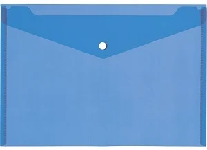 Mape-aploksne ar kniedi "Centrum" A4 0.14mm zila