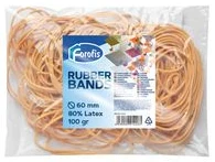 Gumijas naudai FOROFIS 100gr d.60mm (80% lateksa) dabiska krāsa