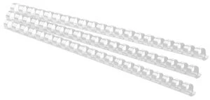 Spirāles plastmasas 14mm 125lp. FOROFIS 100gab. baltas