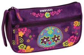 Pouch case "Fashion" 22.5x13.5x5.5cm double (polyester)