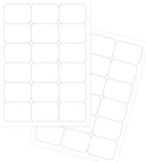 Self-adhesive white labels FOROFIS 63.5x46.6mm A4 100sh.