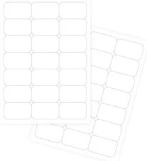 Self-adhesive white labels FOROFIS 63.5x38.1mm A4 100sh.