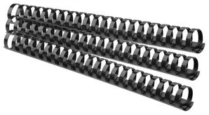 Spirāles plastmasas 25mm 240lp. FOROFIS 50gab. melnas