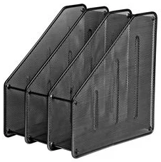 Magazine holder Iron Mesh FOROFIS for A4 format triple (black)