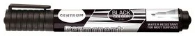 Permanent marker "Centrum" 1-5mm black chisel tip