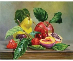 Akrila krāsas un kanvas attēlu gleznošana pēc numuriem "Still life" 40x50cm