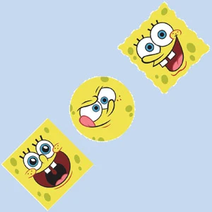 Eraser synthetic rubber shapes "Sponge Bob"
