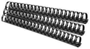 Spirāles plastmasas 28mm 270lp. FOROFIS 50gab. melnas