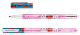 Lodīšu pildspalva STRAWBERRY CAT zila 0.7mm