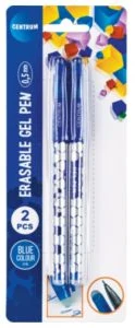 Set 2 gel pens ERASABLE blue ink 0.5mm