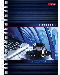 Notebook A6 squared 80sh. spiral bound "Ofice"