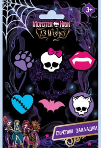 Saspraudes- grāmatzīme "Monster High" 6gb. 50mm