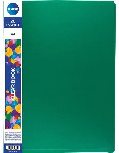 Mape ar 20 kabatām VISIT A4 0.45/0.025mm assorti