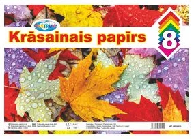Krāsainais papīrs A4 8lp.