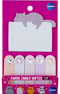 Papīra indeksi "Cute Cat" 6gb.x25lp.