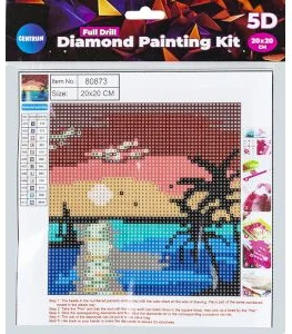 5D Diamond Mosaic KIT "Sunset" 20x20cm