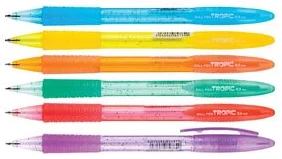 Pagriežama lodīšu pildspalva TROPIC zila 0.5mm
