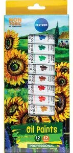 Eļļas krāsas 12kr.x12ml (tūbiņas)