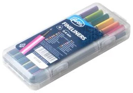 Pildspalvu komplekts FINELINER 12kr. 0.7mm FOROFIS