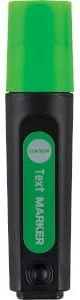 Marķieris teksta ar ieslīpu uzgali zaļš 1-5mm