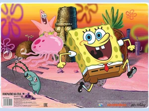 Galda pārklājums A3 "Sponge Bob" assorti