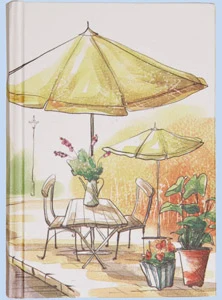 Notebook A6 squared 80sh. hardcover