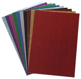 Krāsainais papīrs METALLIC (gofrēts) A4 10kr.