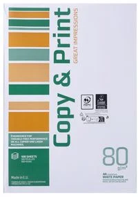 Papīrs A4 500lp. 80g/m2  Copy&Print