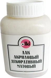 Akrilmatēta dekoratīva laka OLKI 100ml