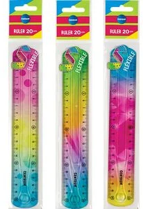 Lineāls 20cm SOFT ABS lokans