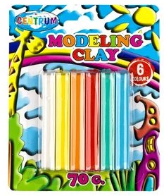Modeling clay 6col. CENTRUM 70 gr