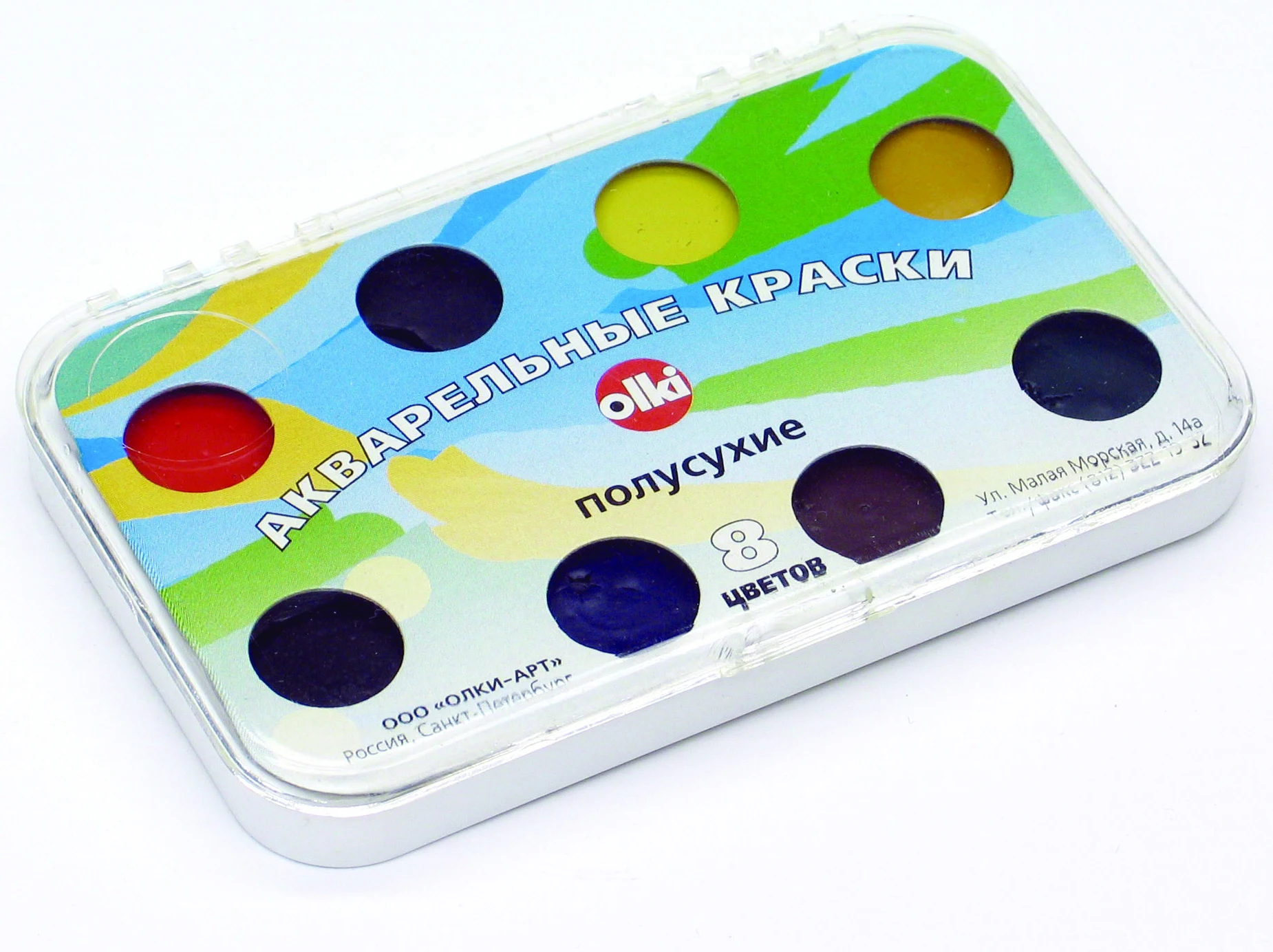 Watercolour paint OLKI 6col.