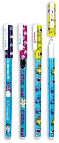 Gēla pildspalva dzēšama CAT, zila, 0.5mm