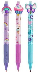 Gel pen Erasable "Cute" Restickable blue ink 0.5mm