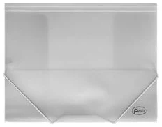 Document case A4*3.5cm FOROFIS 0.45mm w/elast.bands (transparent white)