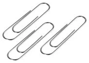 Paper clips 50mm FOROFIS nickel round 100pcs /paper box