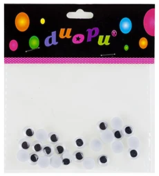 Adhesive Wiggly Eyes (black, large)